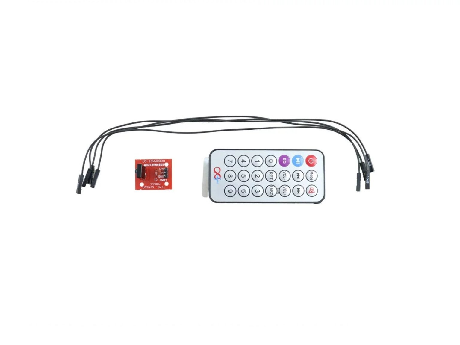 Infrared Remote Control MCU Module with Receiver Head HX1838 & NEC ...